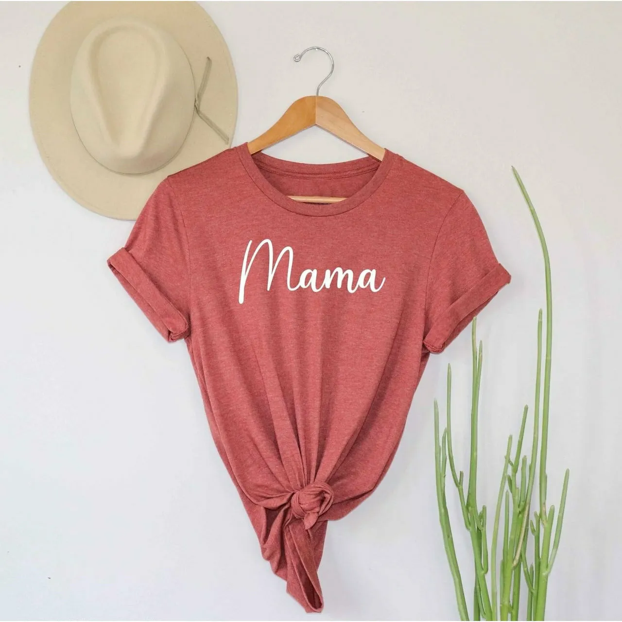 Mama Fall Heather Clay Tee