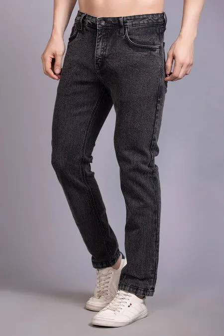 Men Slimfit Charcoal Grey Jeans