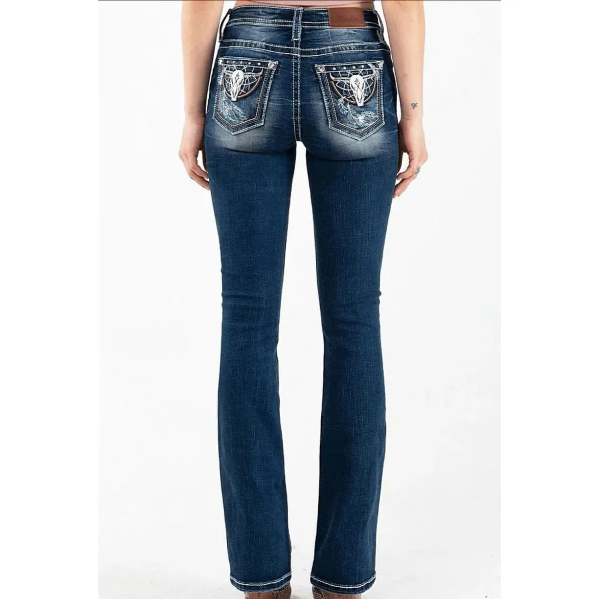 Mid rise Miss Me boot cut Steerhead women's jeans