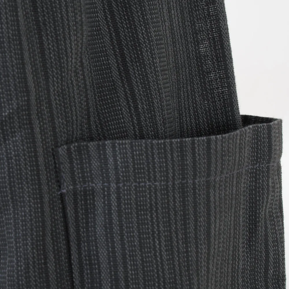 Midnight Black Men's Pinstripe Harem Pants