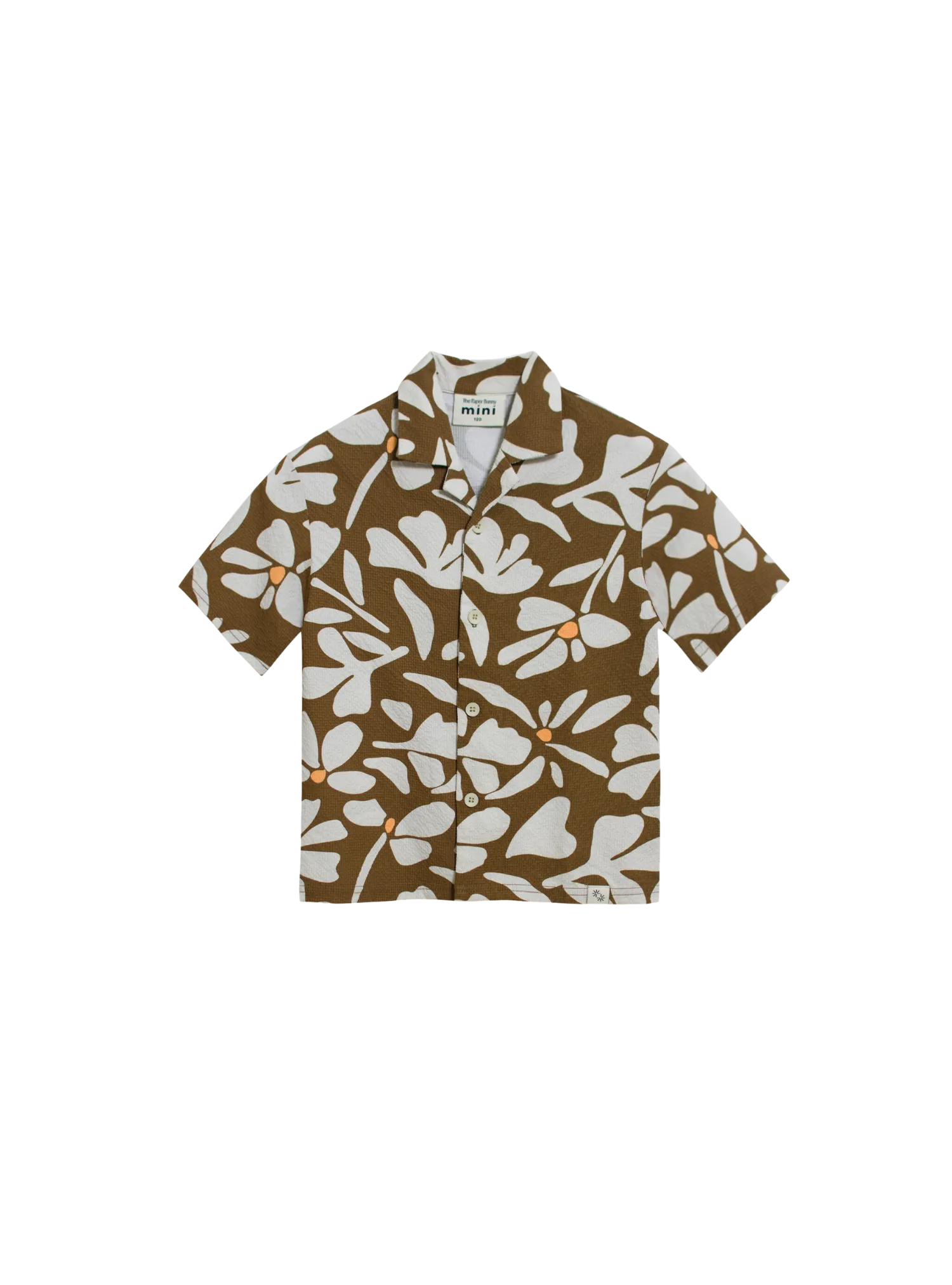 Mini Resort Shirt (Seersucker Field Mocha)