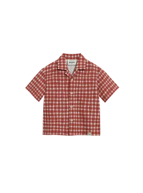 Mini Resort Shirt (Seersucker Gingham)