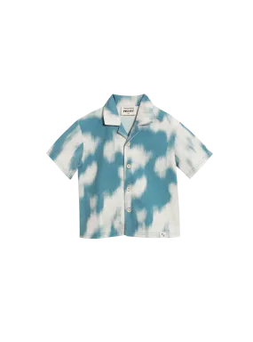 Mini Resort Shirt (Seersucker Sky)