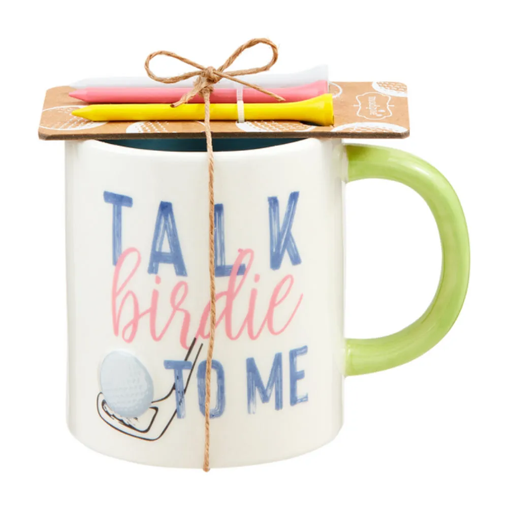 Mud Pie Talk Birdie Mug & Golf Tee Set