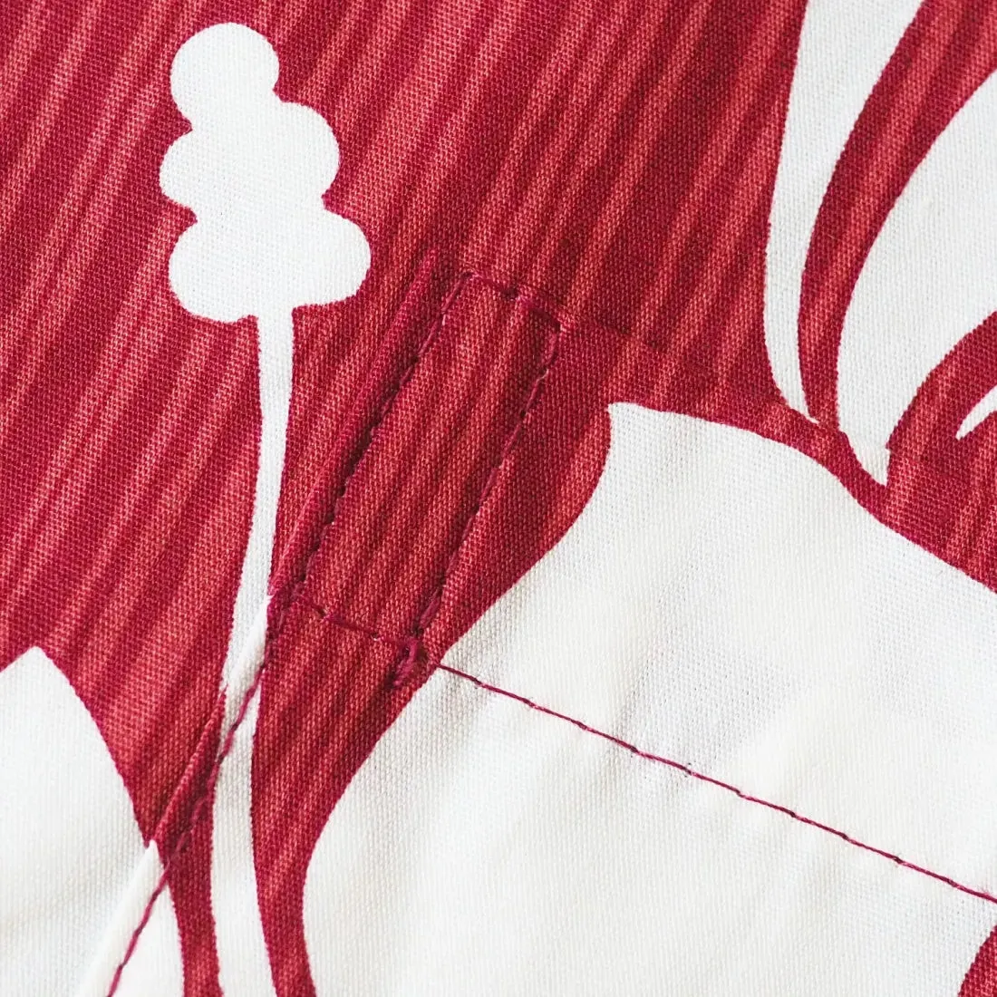 Nanakuli Red Hawaiian Cotton Shirt