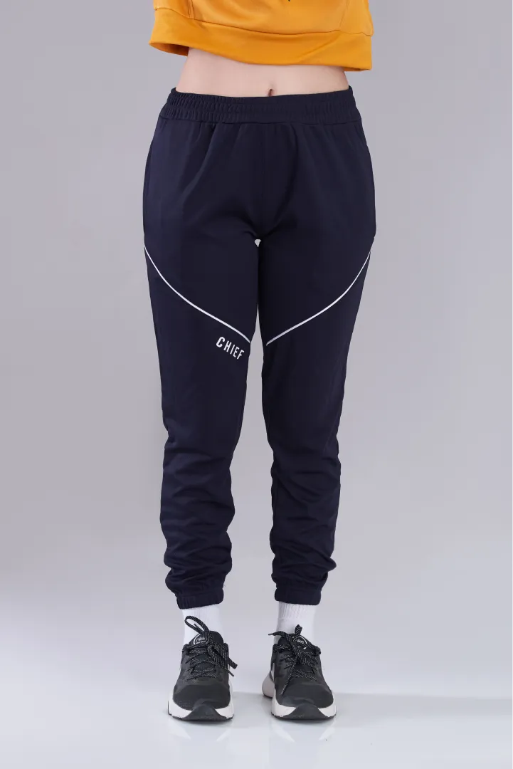 Navy Blue Emerge Track Trouser - Women