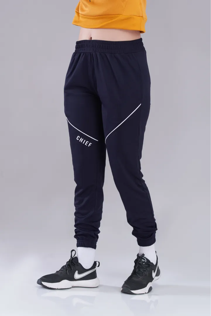 Navy Blue Emerge Track Trouser - Women