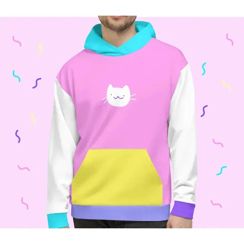 Noodlecat Nostalgic Neon Hoodie 2XS- 6XL