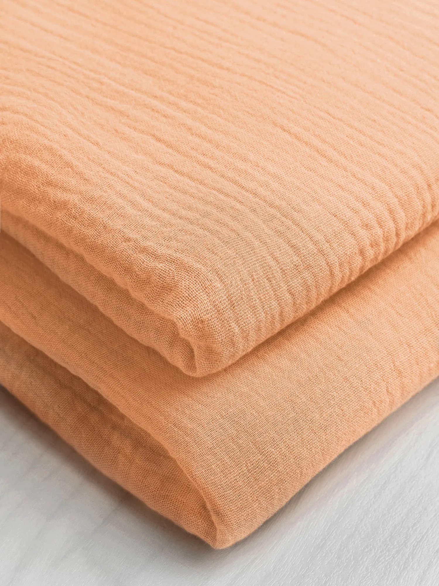 Organic Cotton Double Gauze - Apricot