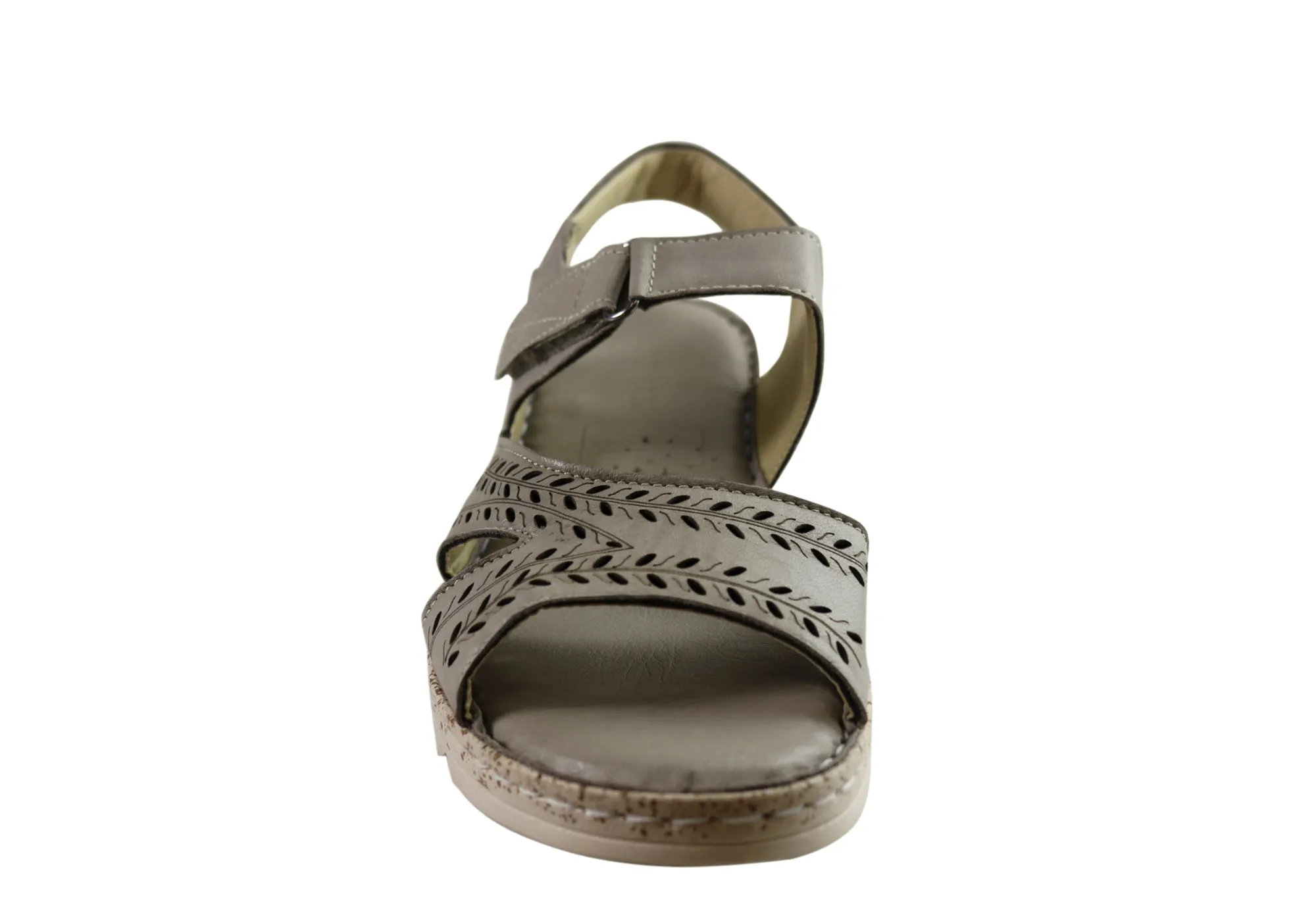 Orizonte Blanche Womens European Comfortable Leather Sandals