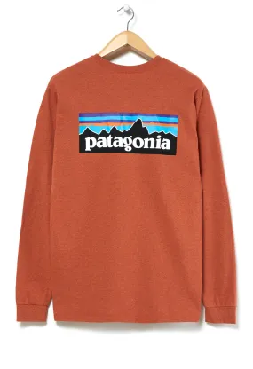 Patagonia P6 Logo Men's Long Sleeve Responsibili-Tee - Quartz Coral