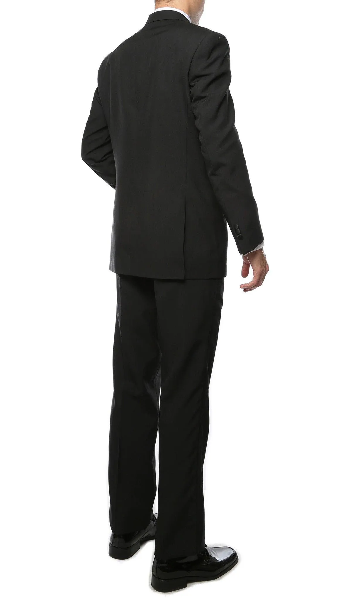 Paul Lorenzo MMTUX Black Regular Fit 2pc Tuxedo