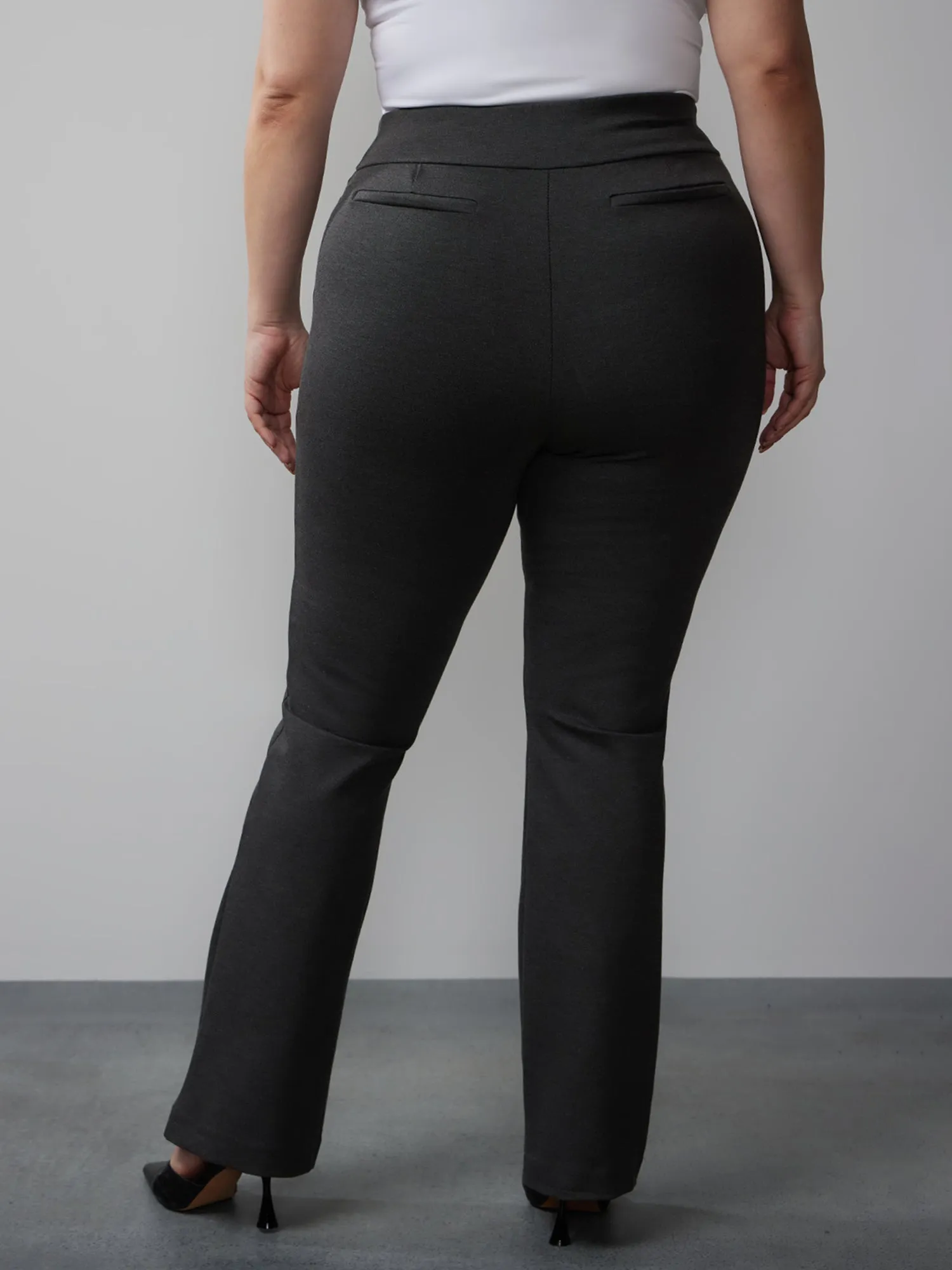 Plus Ponte Bootcut High-Rise Pants