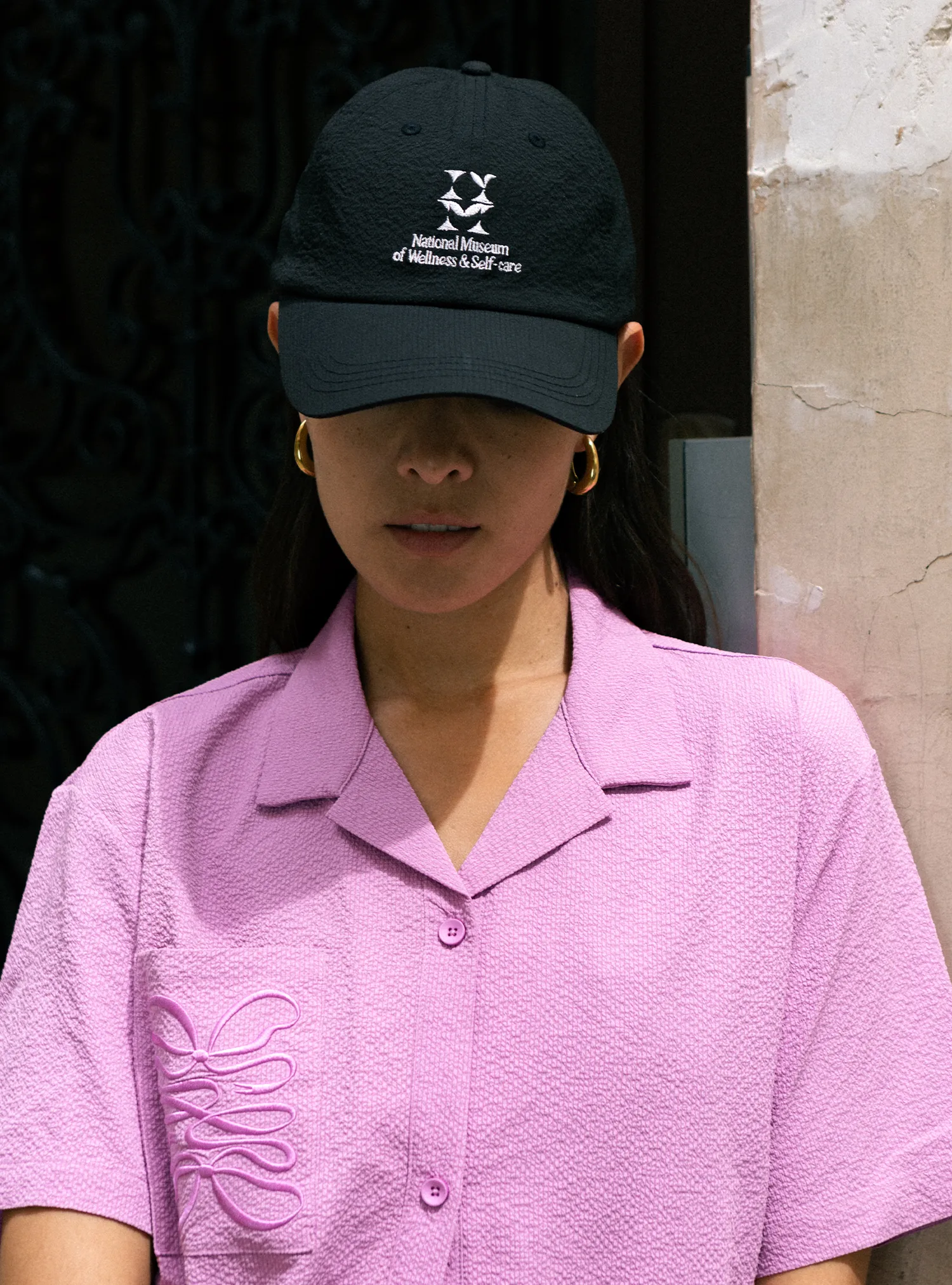 Resort Shirt (Seersucker Bow Guava)