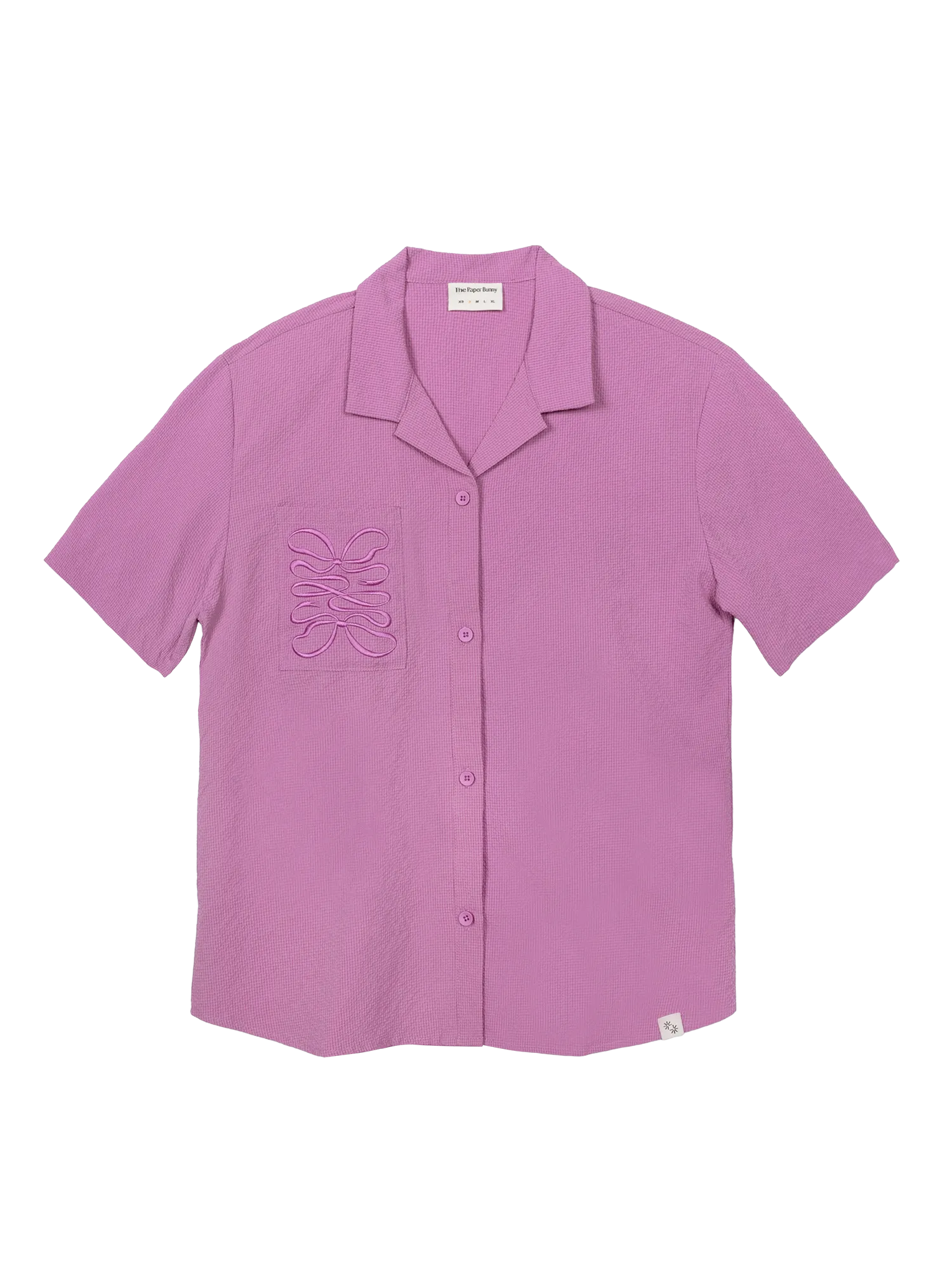 Resort Shirt (Seersucker Bow Guava)