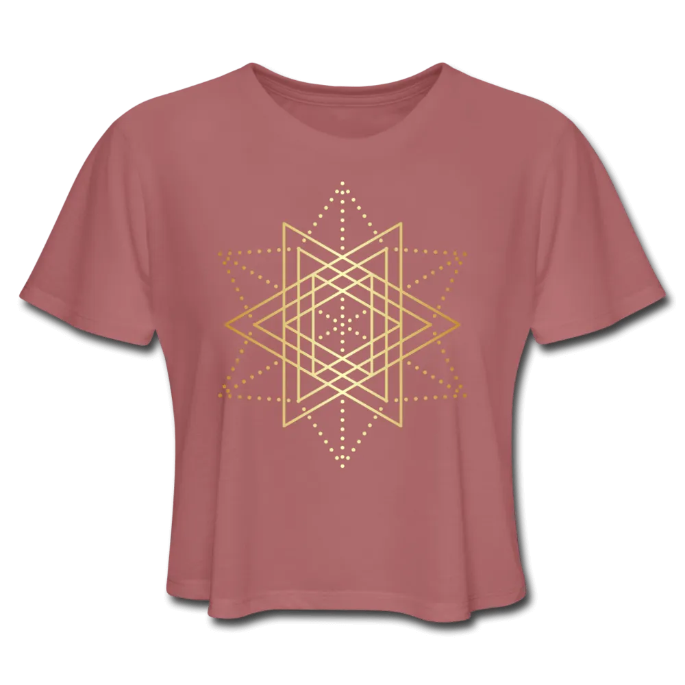 Sacred Geometry Crop Tee