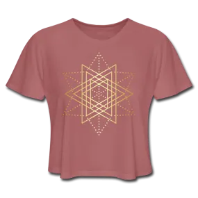 Sacred Geometry Crop Tee