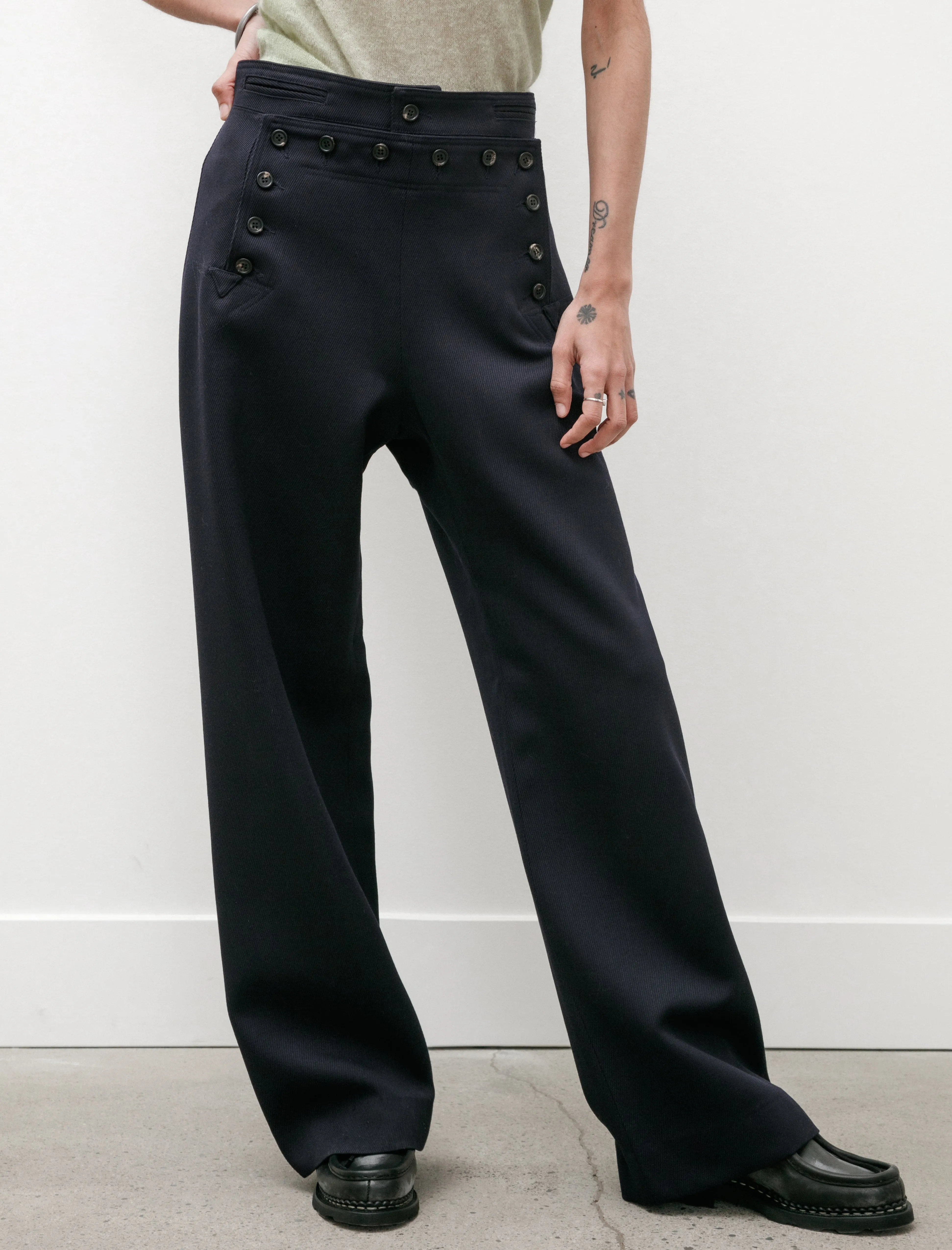 Sailor Trouser Wool Midnight