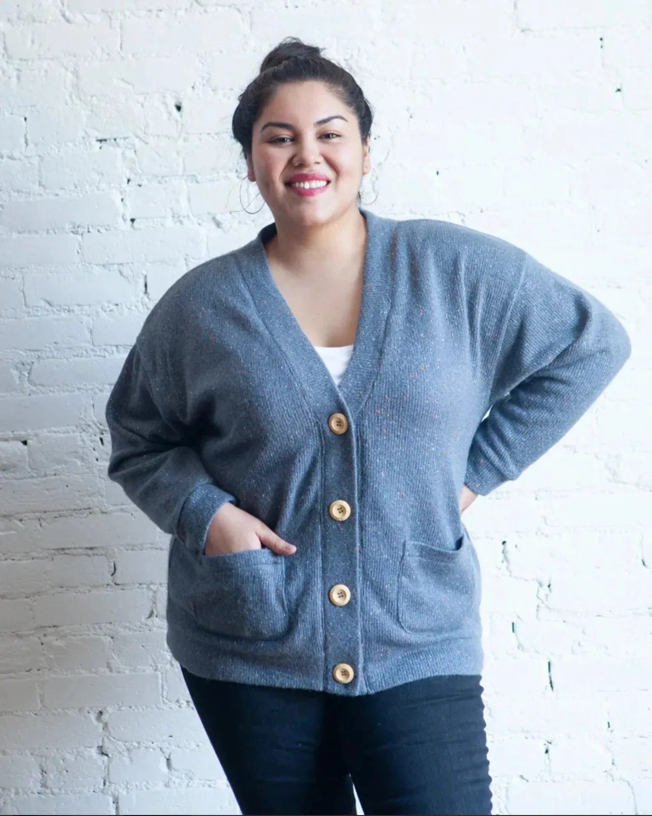 Sewing Kit - Marlo Sweater in Snug Purple Sweater Knit