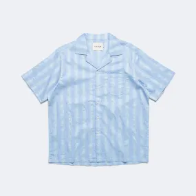 Short Sleeve Camp Collar - Blue Ombre