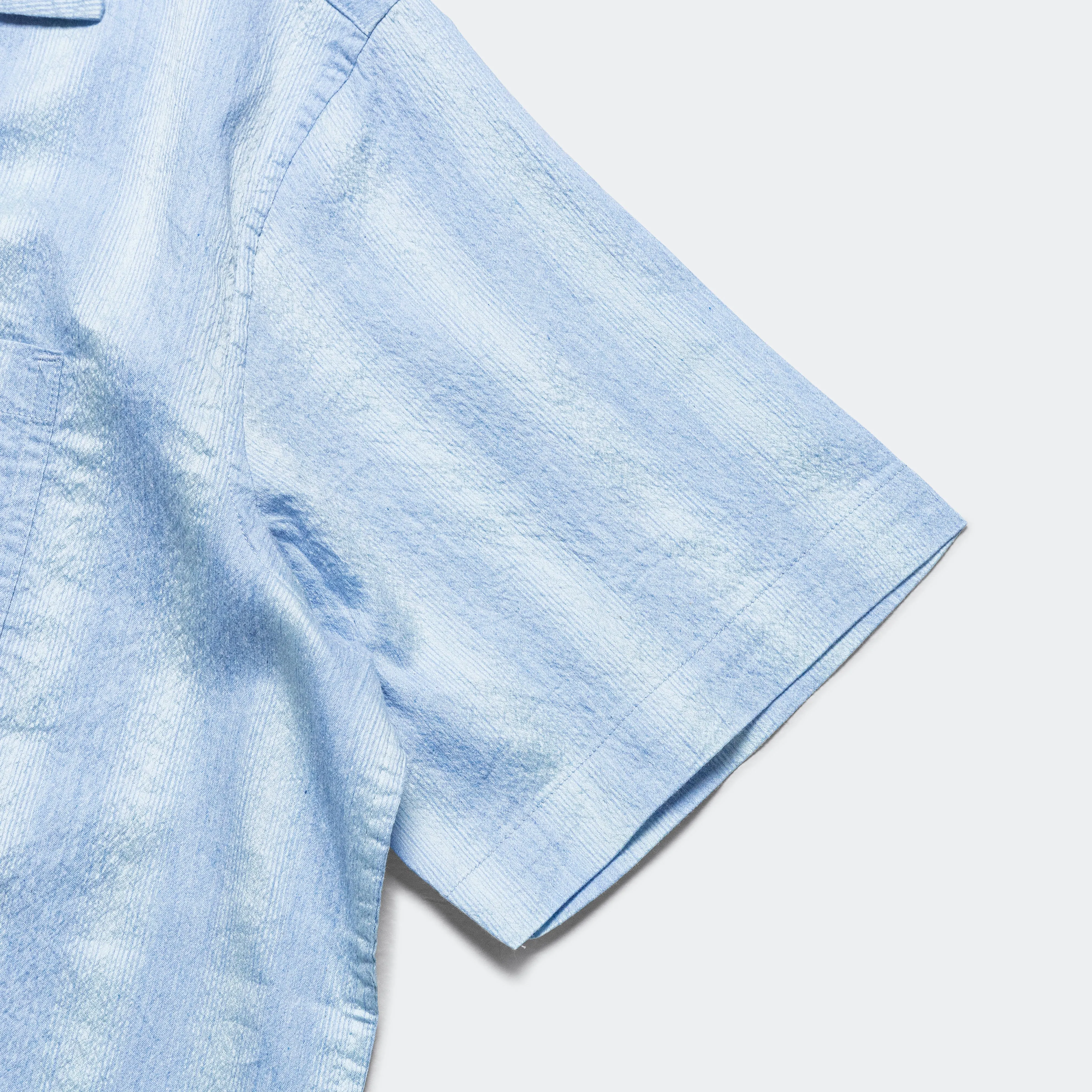 Short Sleeve Camp Collar - Blue Ombre