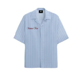 Summer Stripe Shirt - Powder Blue