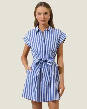 The Chatham: Short Sleeve Stripe Mini Dress