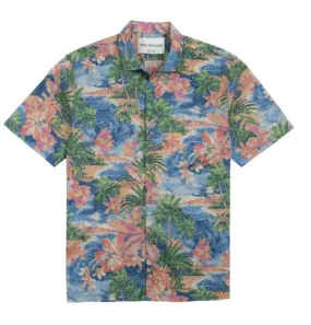 Tori Richard Point Of View S/S Shirt / Marine