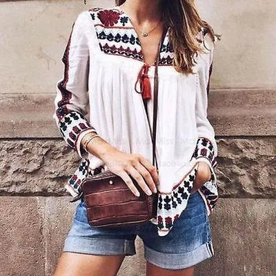 TRACY TASSELED BLOUSE