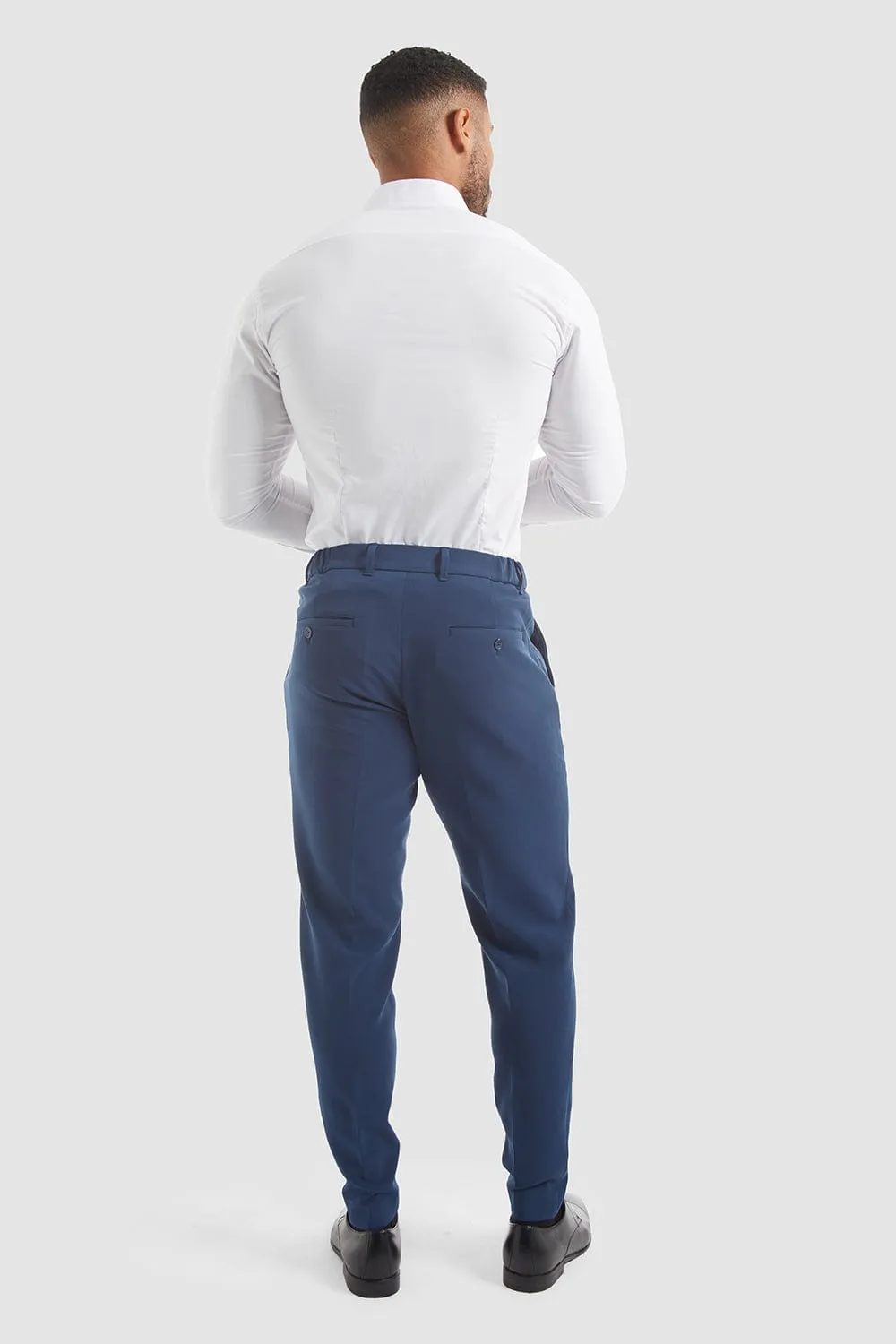 True Athletic Fit Tech Suit Pants In Navy