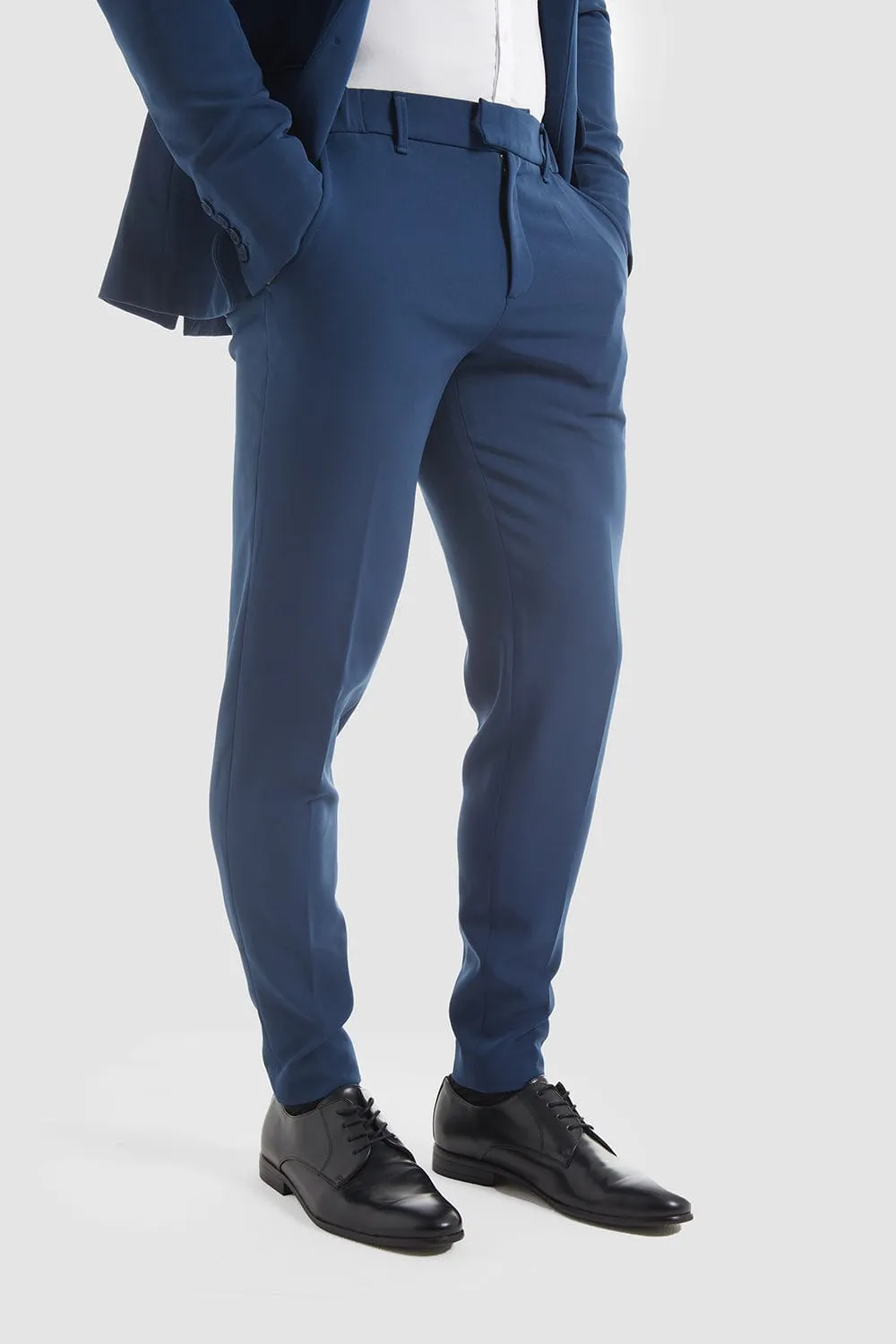 True Athletic Fit Tech Suit Pants In Navy