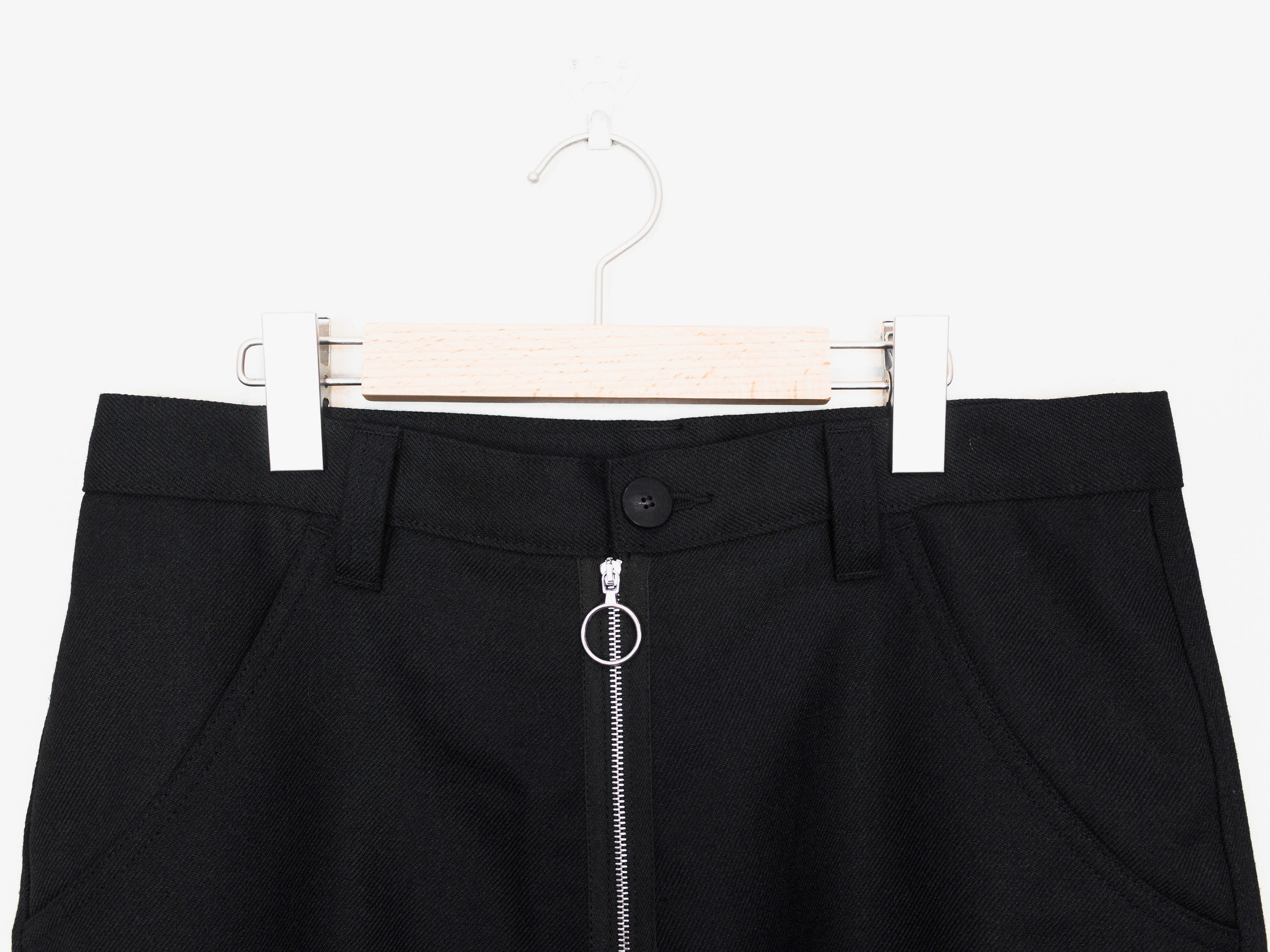 Unused AW16 Ring Zip Wool Gabardine Trousers