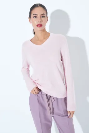 V-neck 100% cashmere sweater wholesale