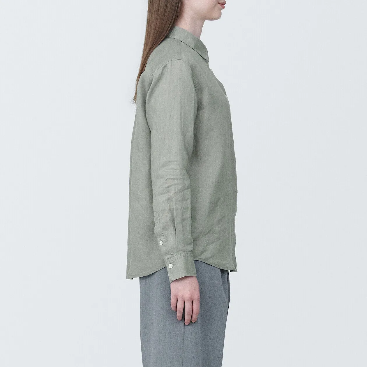 Washed Linen Long Sleeve Shirt