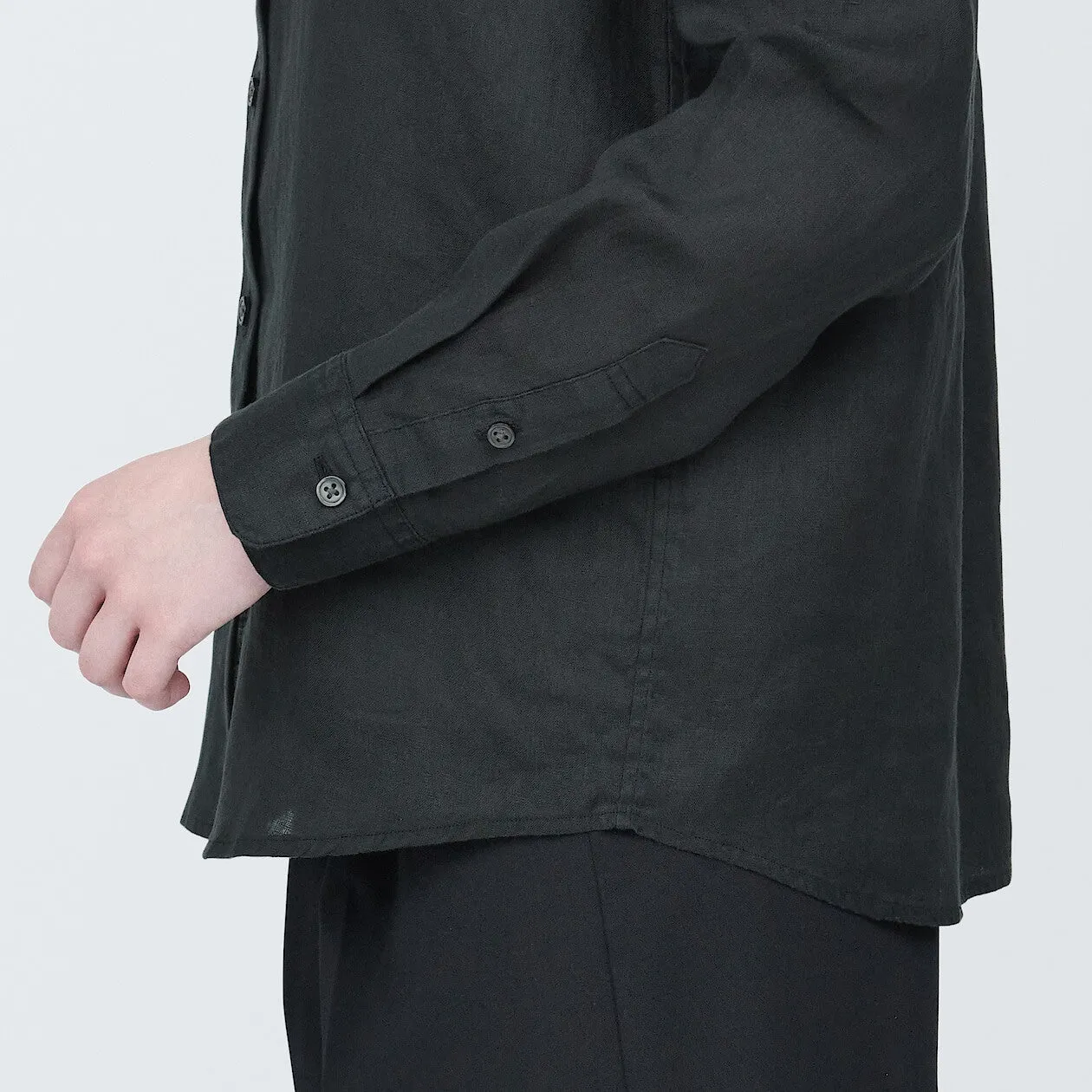 Washed Linen Long Sleeve Shirt