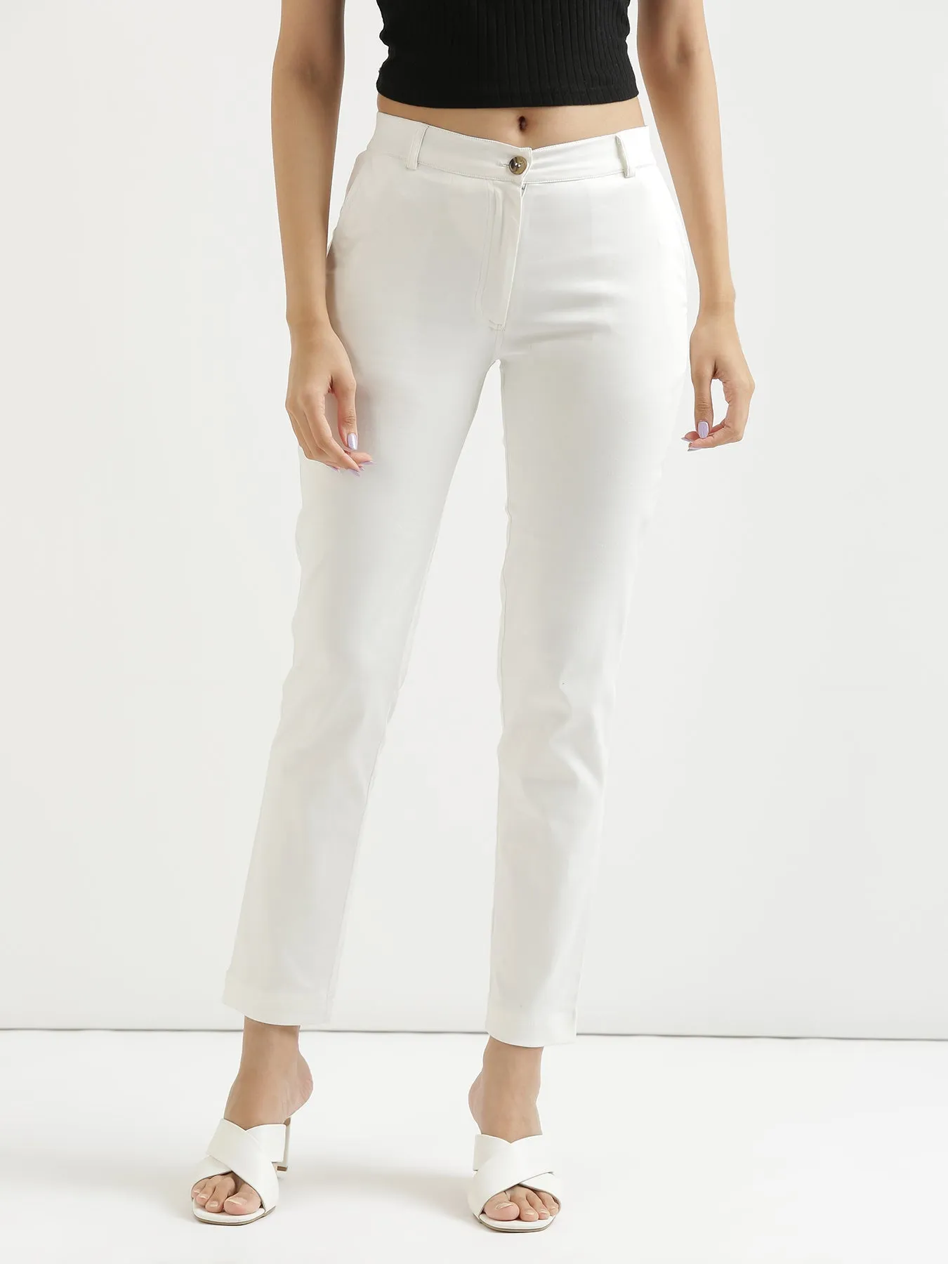 White Formal Pant