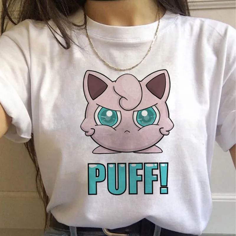 White Printed T-Shirt Set-1 Pokemon (Variants Available)