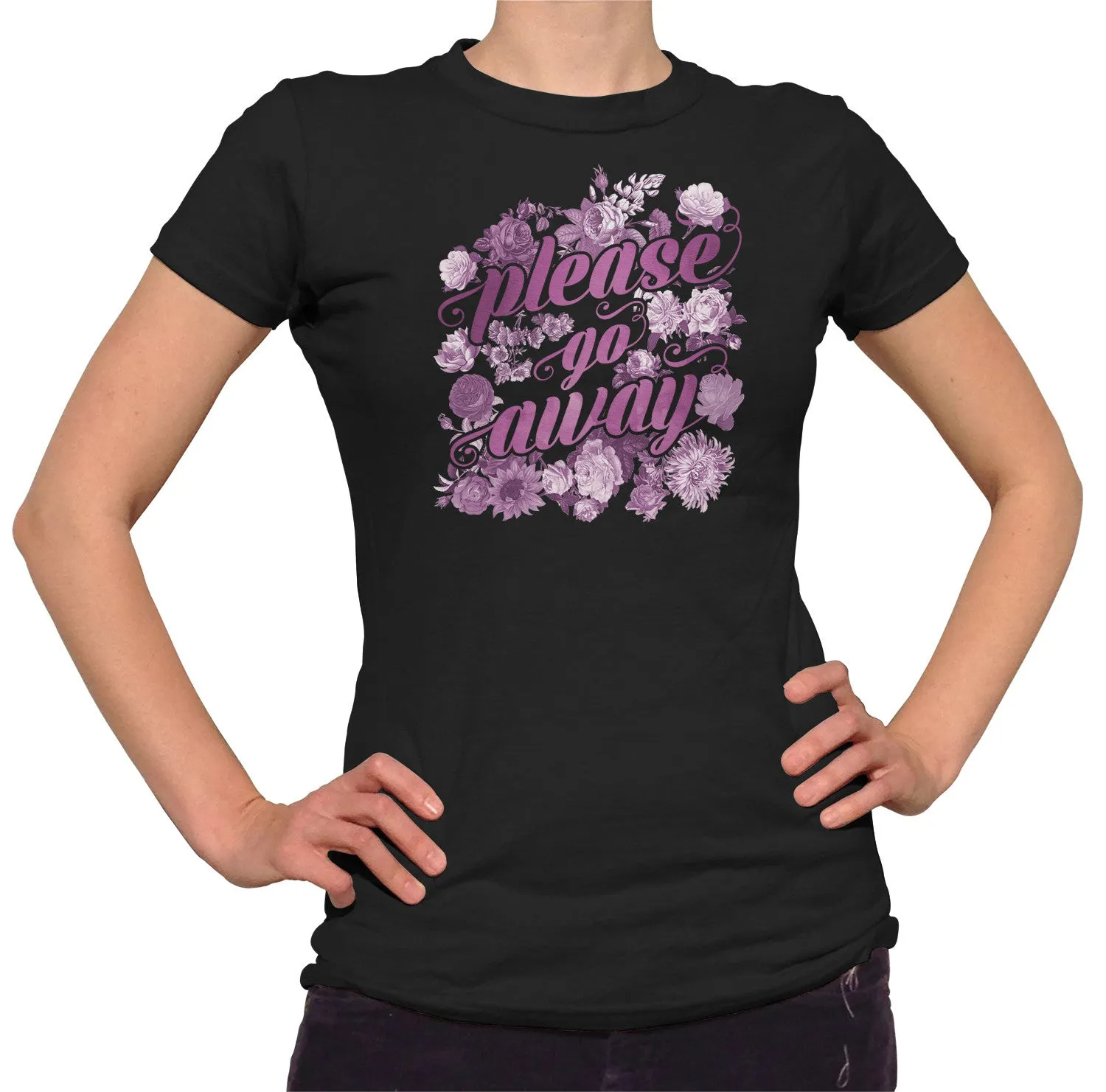 Women's Please Go Away T-Shirt - Introvert Shirt