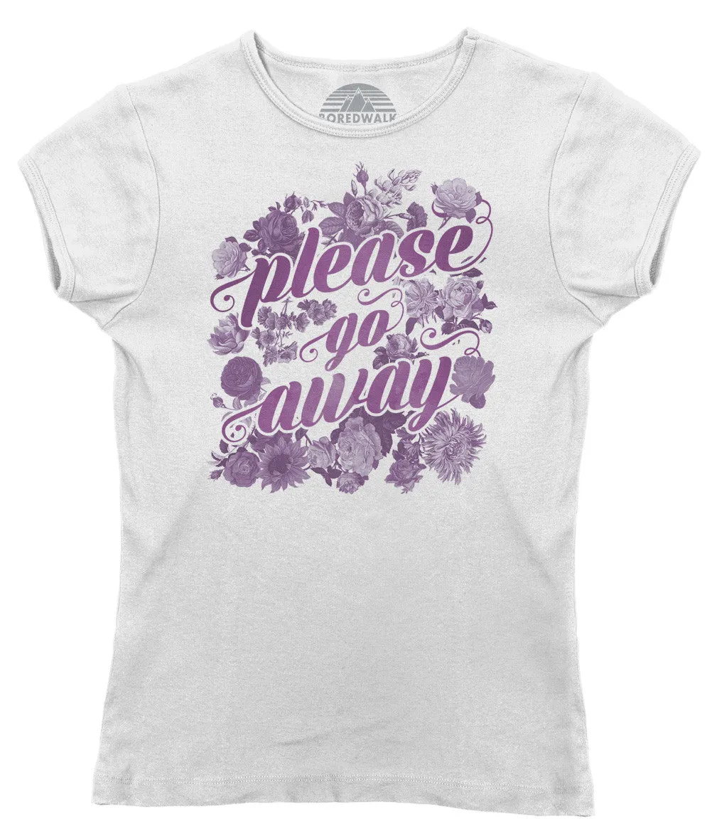 Women's Please Go Away T-Shirt - Introvert Shirt