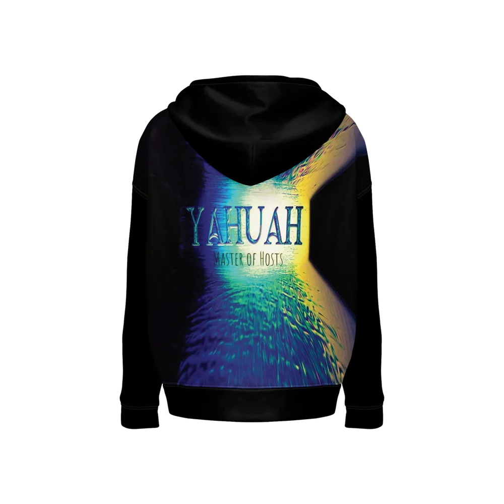 Yahuah-Master of Hosts 02-01 Men’s Designer Relaxed Fit Pullover Hoodie