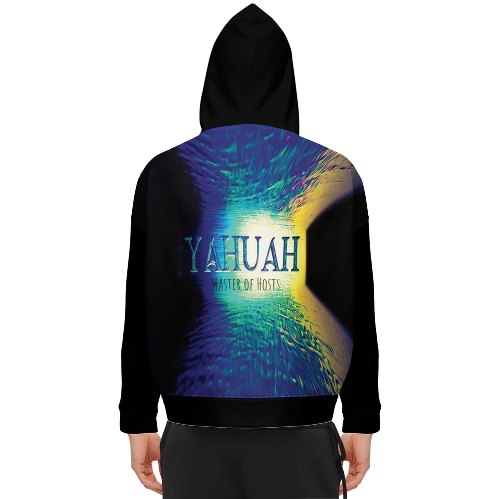 Yahuah-Master of Hosts 02-01 Men’s Designer Relaxed Fit Pullover Hoodie