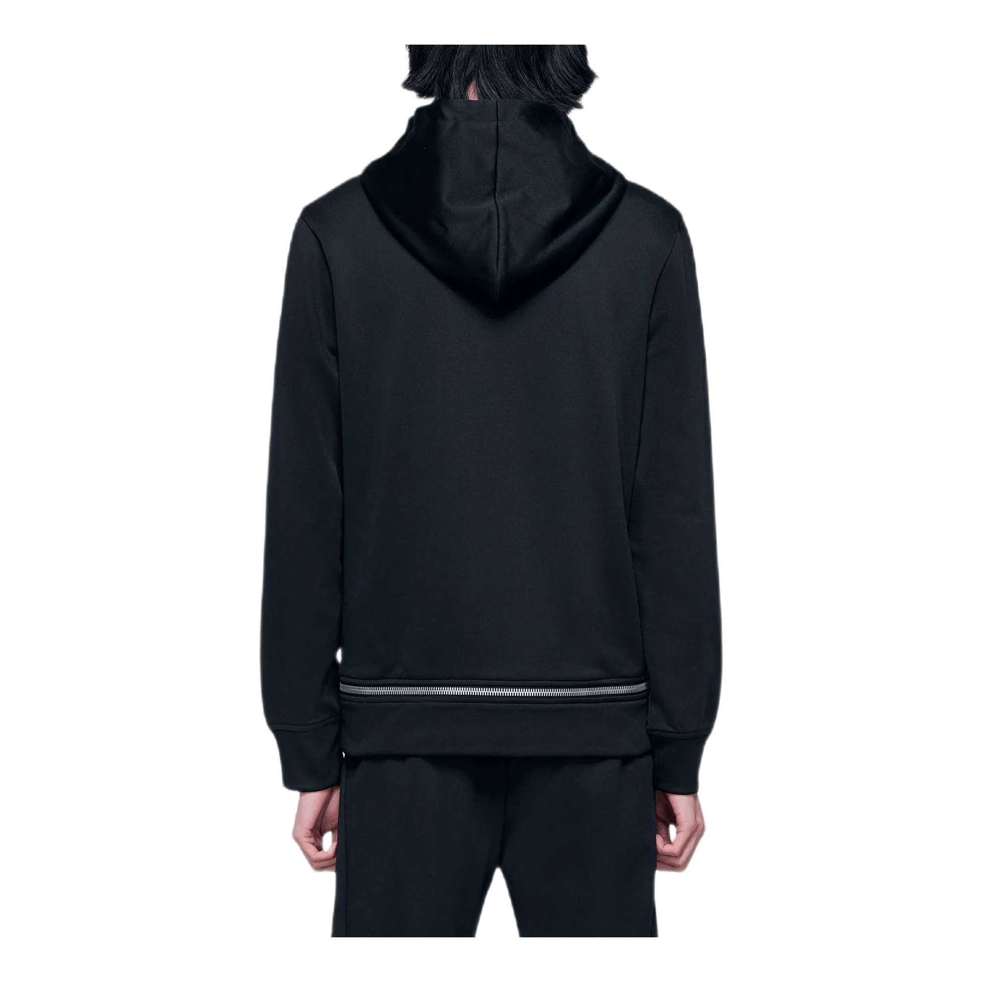 Zip Away Hoodie Black